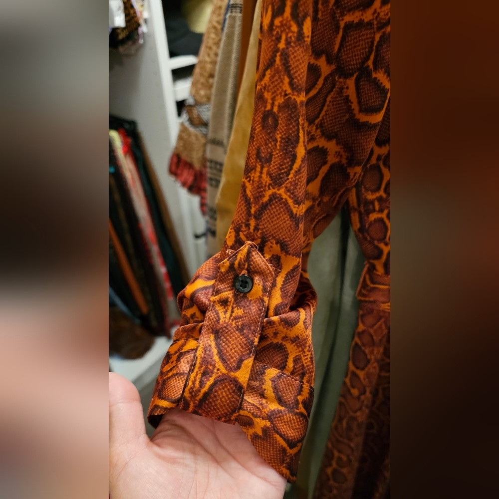 INC Python Printed Maxi Dress. Size 2. - image 5